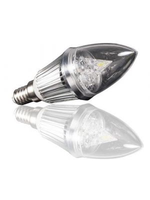 E14 Led ovaali hopea 6W