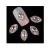 Kynsikoristeet, Rhinestone Marquise  10 kpl