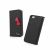 iPhone 5/5s Cherry Wallet musta