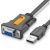 USB A-tyyppi - DB9 naaras sarja-adapteri RS232