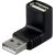 USB-kulmaliitin A uros - A naaras