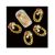 Kynsikoristeet, Rhinestones Necklace Charm 10 kpl