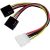 Y-virtakaapeli Molex 4-pin uros - 2 x SATA naaras