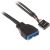 USB 3.0 19 pin - USB 2.0 9 pin adapteri
