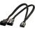Y-adapterikaapeli, 4-pin naaras- 2 x 4-pin uros