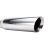 Soikea pakoputken pää 76/102 mm, ruostumaton teräs
