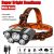 T009-A ladattava 5 LED -otsalamppu