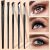 Viistokärkinen eyeliner-sivellinsetti, 5 kpl