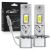 TOAUTO H1/H3 LED-ajovalopolttimot, 2 kpl