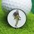Golfpallomerkki magneetilla ja lippalakkiklipsi