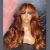 Ginger 13x4 HD -laceperuukki otsatukalla