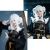 HSIU Game NIKKE Blanche -cosplayperuukki, valkoinen