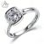 Moissaniittisormus 2 ct, Paraiba, 925-hopea