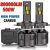 TOAUTO H4 LED-ajovalopolttimo CANbus-tuella