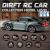RC-drifteriauto 2,4 GHz 4WD LED-valoilla