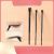 Erittäin ohut kulma- ja eyeliner-sivellin