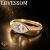LOVESSOM 1 ct 925-hopeasormus, 14K-kullattu