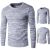 Miesten harmaa jacquard-neulepusero