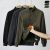 Miesten fleece-collegepaita pystykauluksella