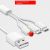 Kolmipäinen USB-lataus- ja datakaapeli