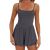 Naisten kaksikerroksinen shortsijumpsuit