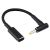 USB-C–4.0 × 1.7 mm kulma-adapterikaapeli