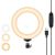 PULUZ 16 cm USB LED-rengasvalo kolmella tilalla