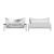 20 mm metallinen rannekkeen liitin Samsung Galaxy