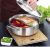 Paksupohjainen ruostumattomasta teräksestä valmistettu hot pot -kattila