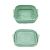 Silikoninen airfryer-vuoka, neliö, vihreä