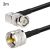 3 m RG58-kaapeli kulma-BNC–UHF PL259