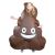 Puhallettava Emoji Poop Naamiaisasu