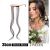 Clip-in otsatukka,  Middle Part Bangs, Brown Black