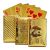 Premium kultaiset pelikortit PVC