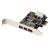 Firewire 800 1394b/a ohjainkortti PCIe -väylään