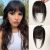 Clip-in otsatukka, Blunt Bangs-Natural Black