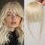 Clip-in otsatukka, Blunt Bangs-Platinum