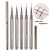 Nail Art Liner Brush  5Kpl - Metalicos