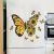 Seinätarra Realistic Yellow Butterfly